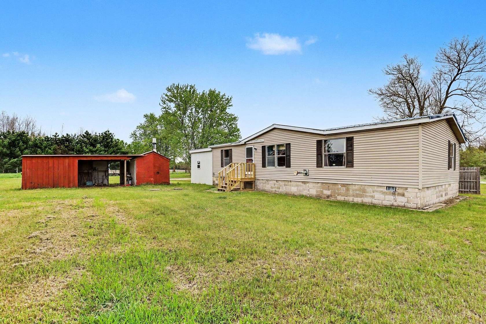 5.38 Acres of Land with Home for Sale in Morley, Michigan