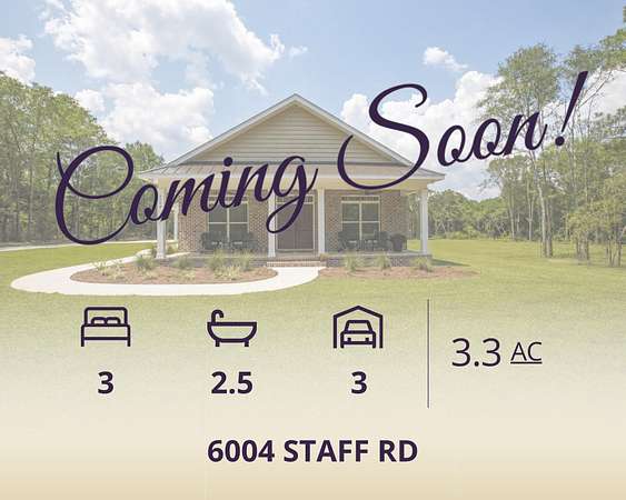 3.3 Acres of Land with Home for Sale in Crestview, Florida