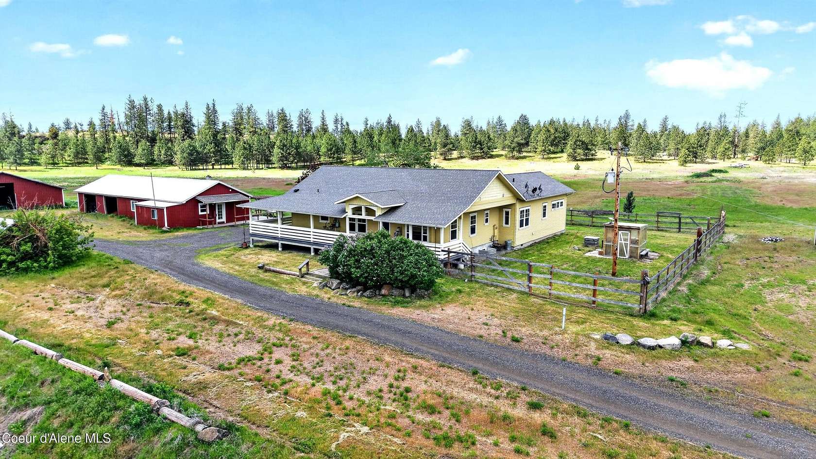 84 Acres of Recreational Land with Home for Sale in Nine Mile Falls, Washington