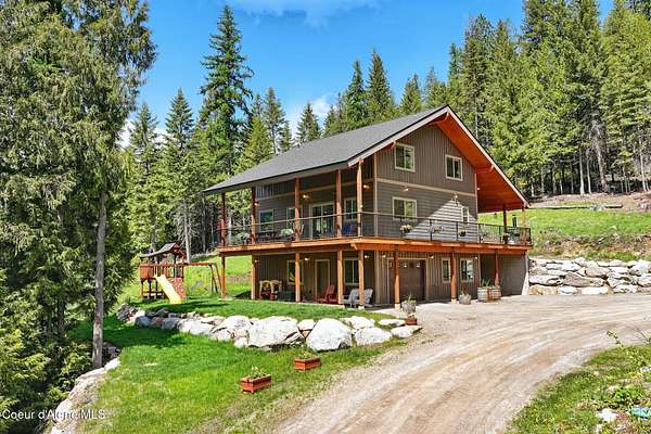5 Acres of Land with Home for Sale in Coolin, Idaho