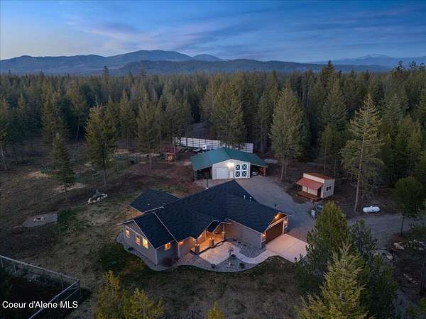 5 Acres of Land with Home for Sale in Spirit Lake, Idaho