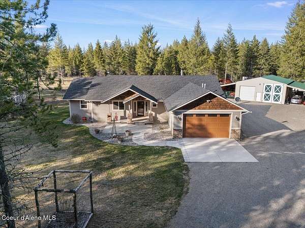 5 Acres of Land with Home for Sale in Spirit Lake, Idaho