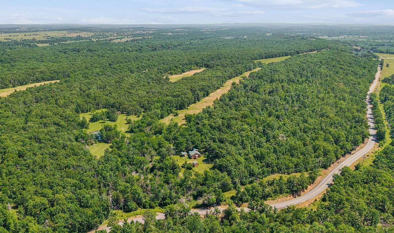 113 Acres of Recreational Land with Home for Sale in Blanco, Oklahoma
