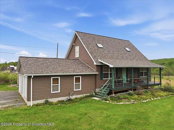 4 Acres of Land with Home for Sale in Thompson, Pennsylvania