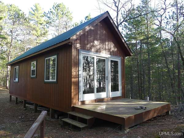 10 Acres of Recreational Land with Home for Sale in Grand Marais, Michigan