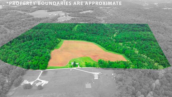 109 Acres of Land with Home for Sale in Long Bottom, Ohio