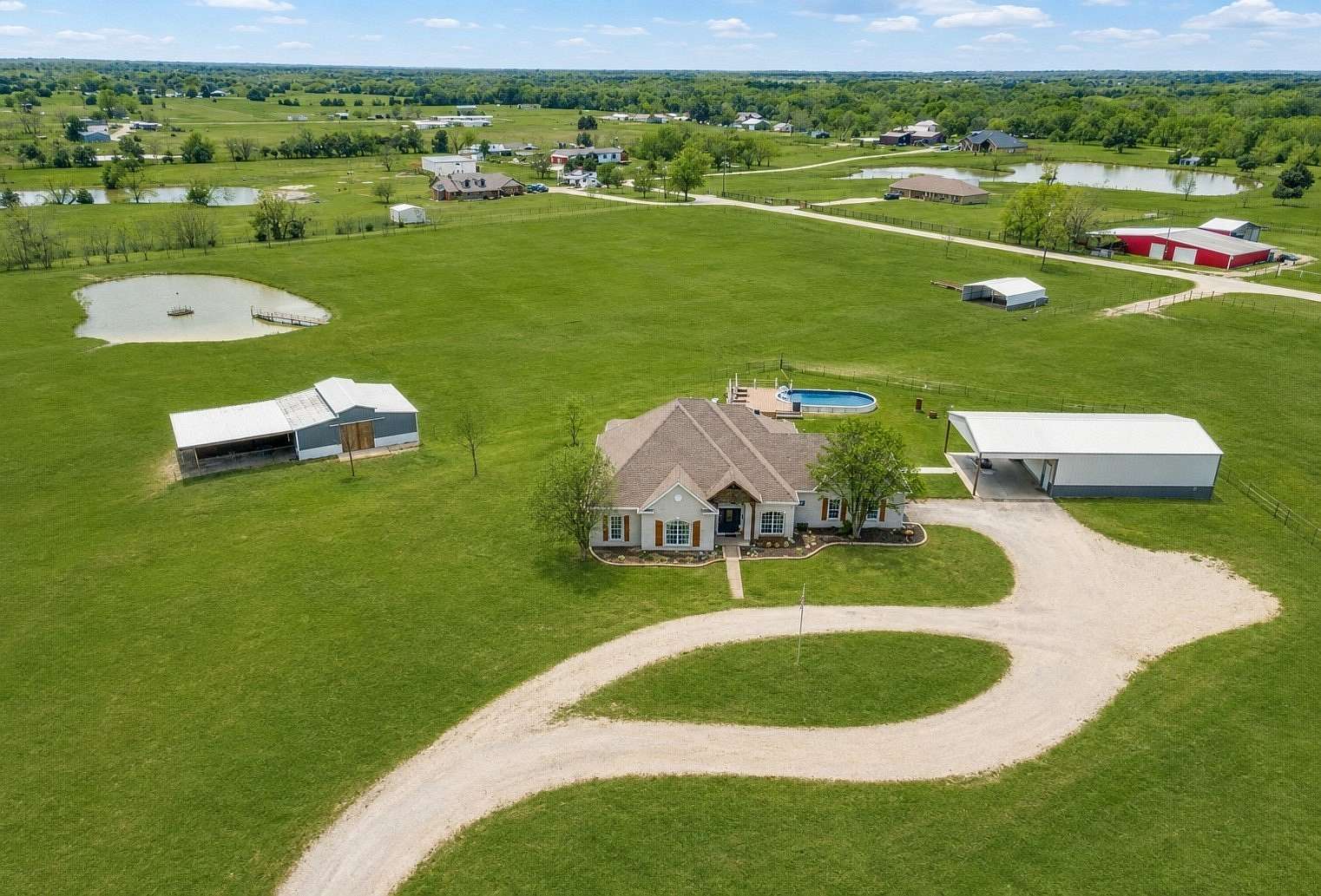 11.2 Acres of Land with Home for Sale in Caddo Mills, Texas