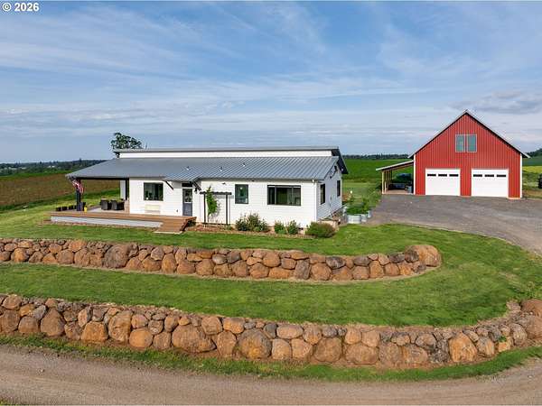 245 Acres of Agricultural Land with Home for Sale in Salem, Oregon