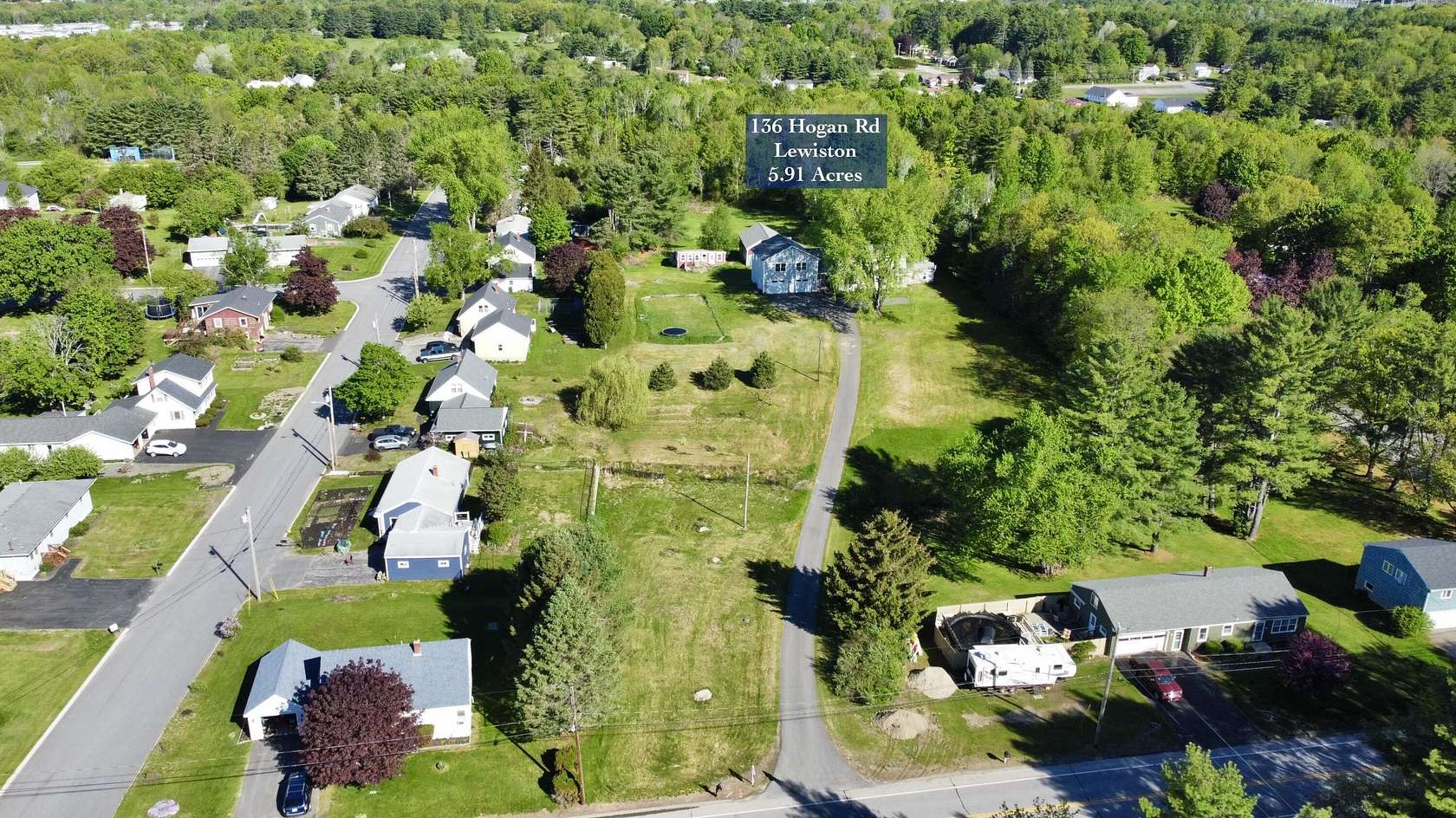 6 Acres of Land with Home for Sale in Lewiston, Maine