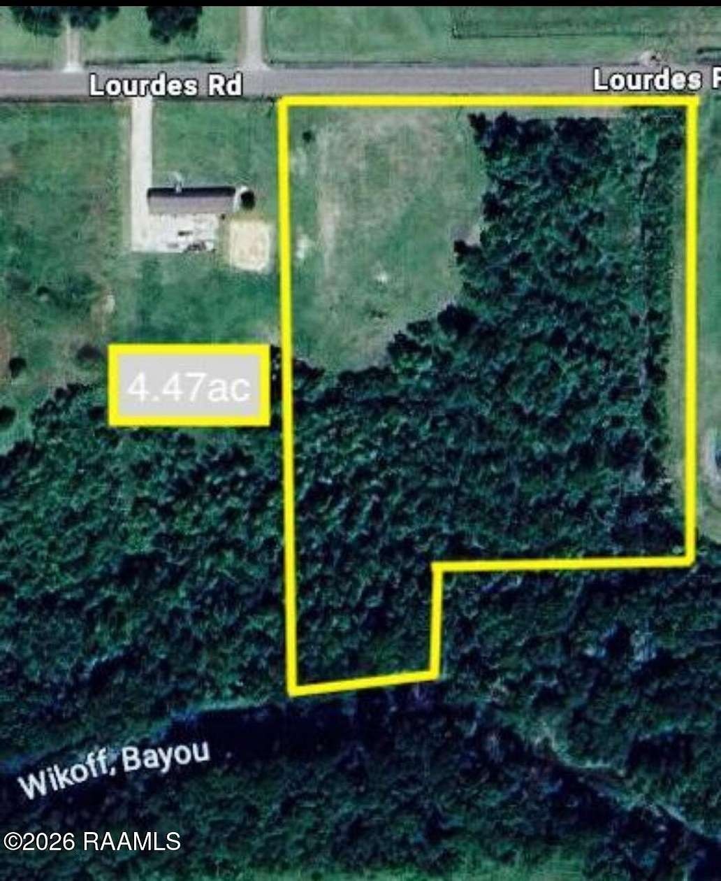 4.47 Acres of Residential Land for Sale in Church Point, Louisiana