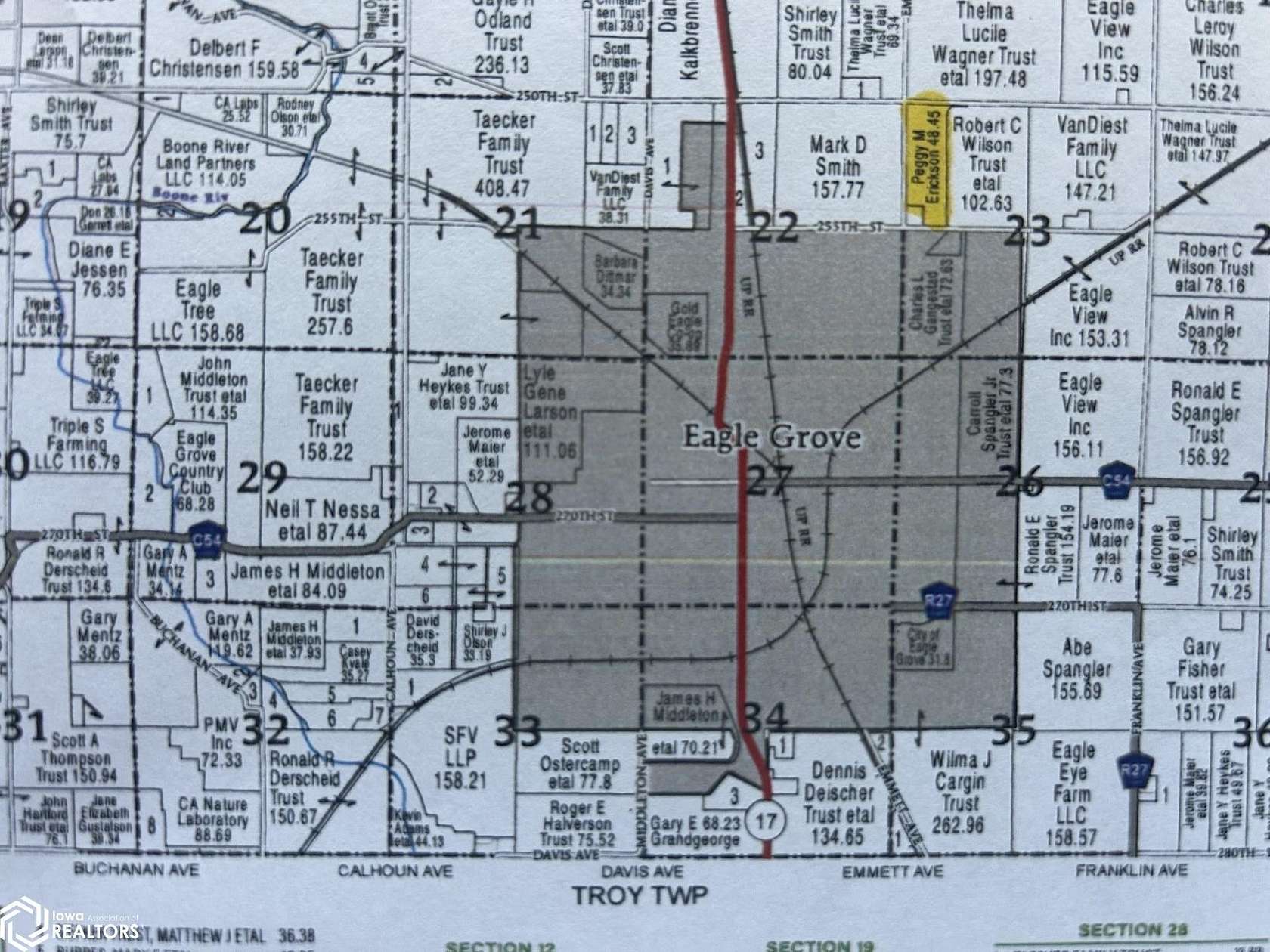 51.2 Acres of Agricultural Land for Sale in Eagle Grove, Iowa