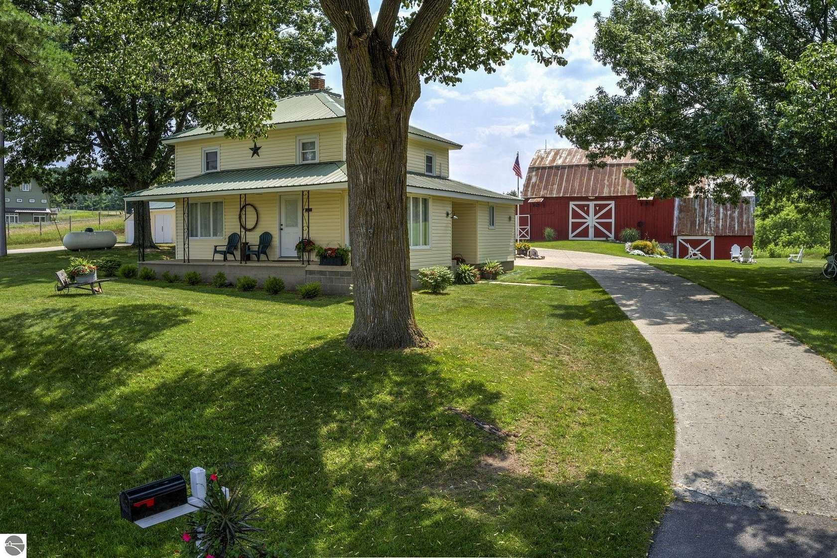 2.16 Acres of Land with Home for Sale in Bellaire, Michigan