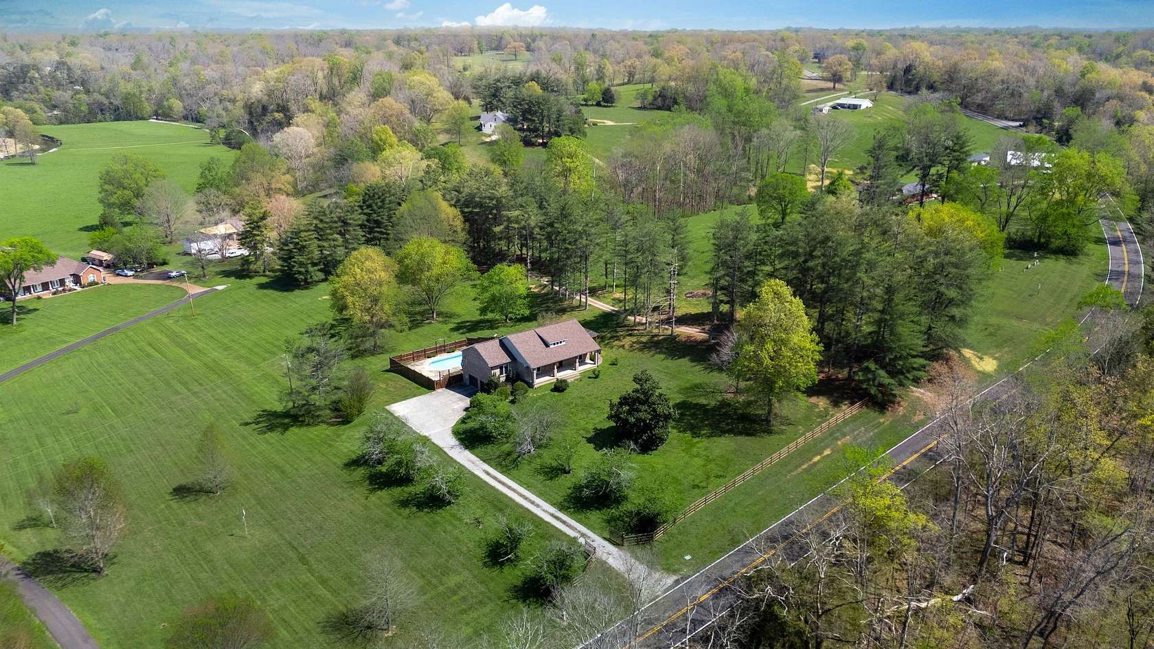 2.14 Acres of Land with Home for Sale in Bon Aqua, Tennessee