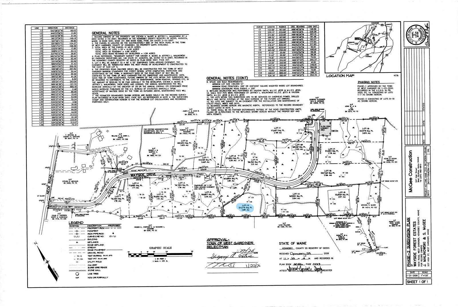 2.85 Acres of Residential Land for Sale in West Gardiner Town, Maine