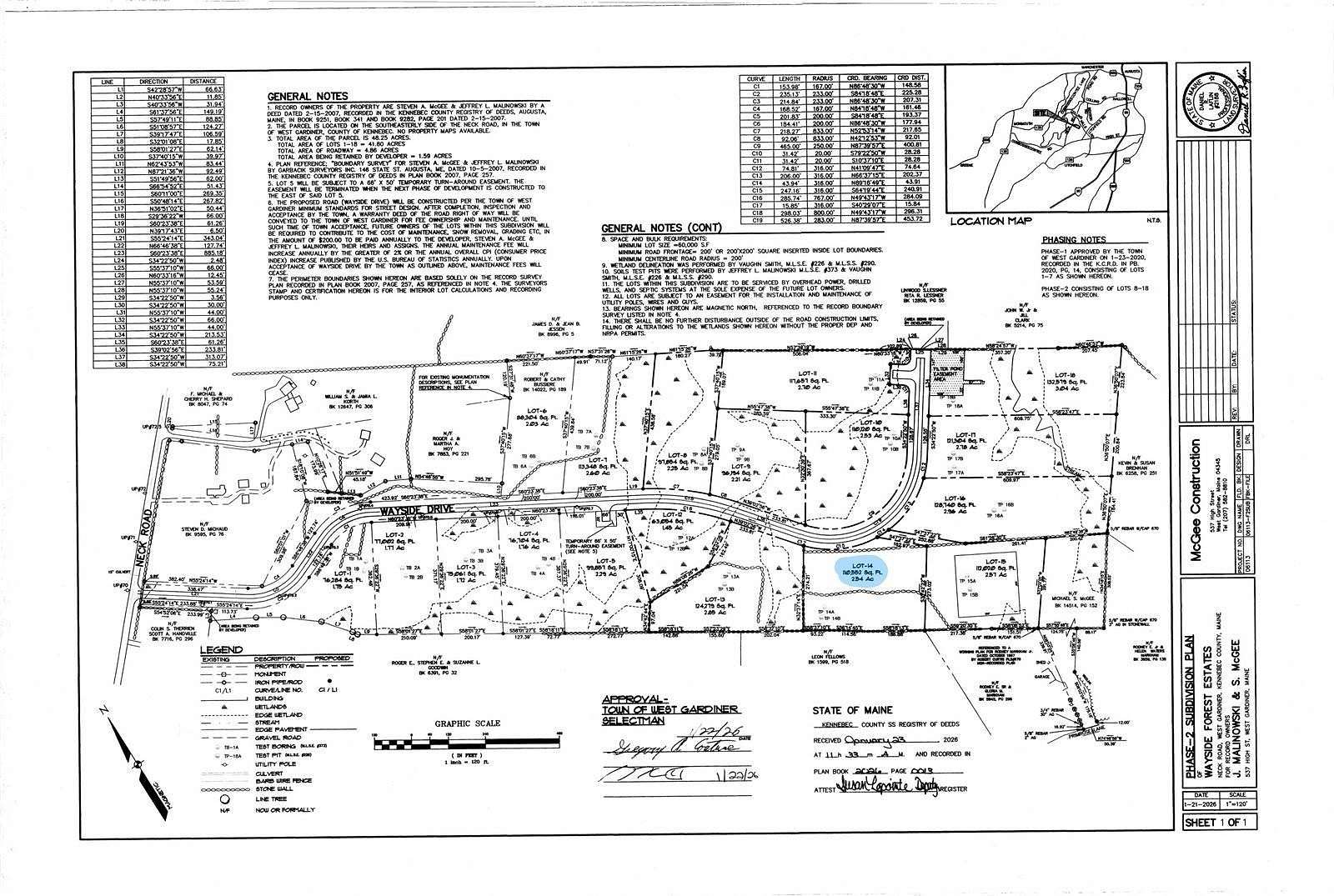 2.54 Acres of Residential Land for Sale in West Gardiner Town, Maine