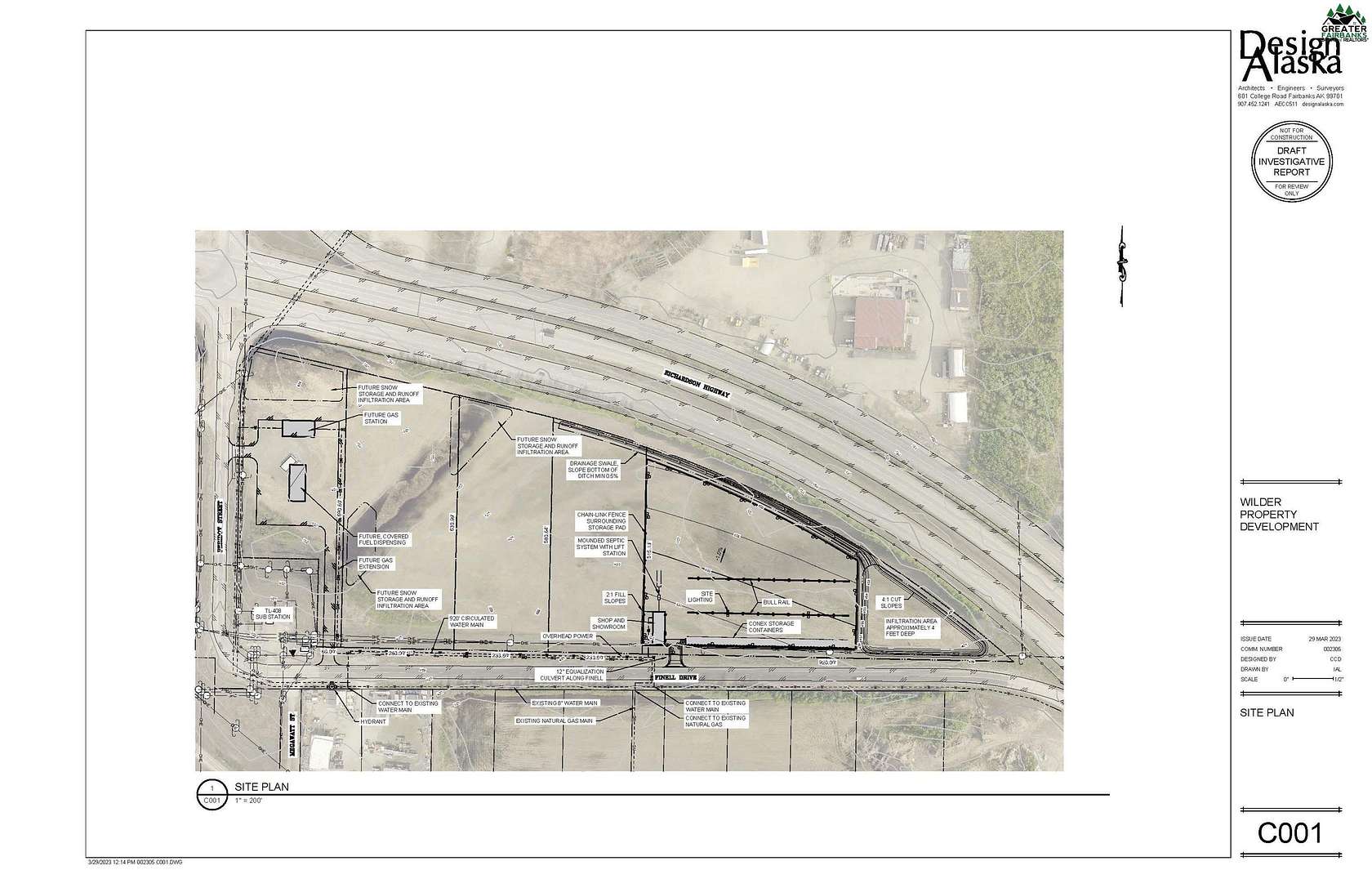 3 Acres of Commercial Land for Sale in North Pole, Alaska