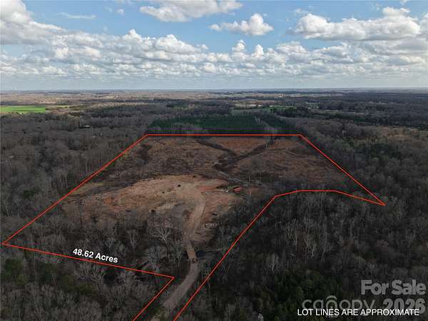 48.7 Acres of Recreational & Residential Land for Sale in Indian Trail, North Carolina