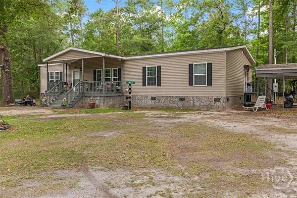 32.2 Acres of Land with Home for Sale in Portal, Georgia