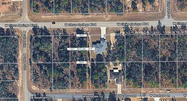 0.23 Acres of Residential Land for Sale in Citrus Springs, Florida