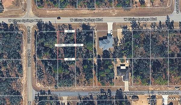 0.23 Acres of Residential Land for Sale in Citrus Springs, Florida