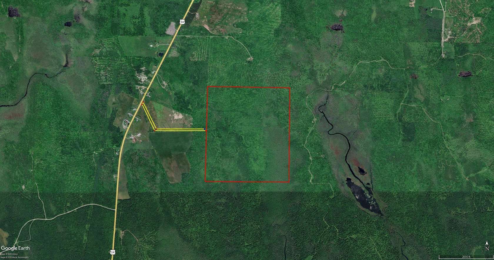 249 Acres of Recreational Land for Sale in Linneus, Maine