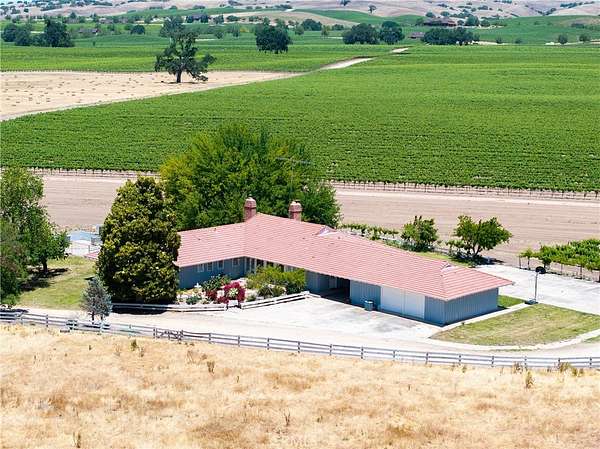 187 Acres of Land with Home for Sale in Paso Robles, California
