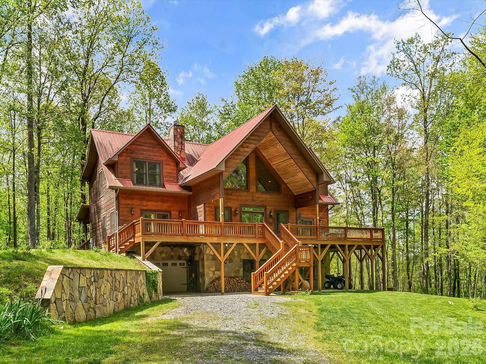 15.8 Acres of Recreational Land with Home for Sale in Topton, North Carolina