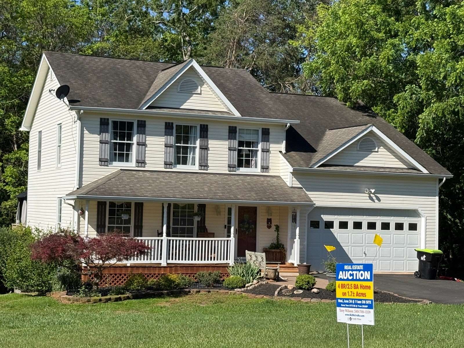 1.73 Acres of Land with Home for Auction in Culpeper, Virginia