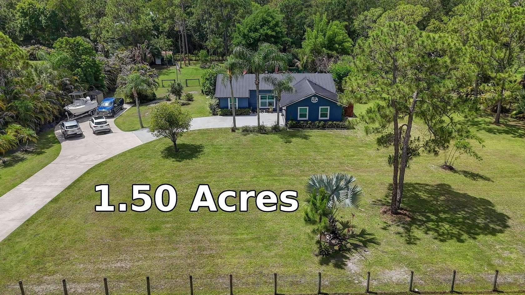 1.5 Acres of Land with Home for Sale in Jupiter, Florida