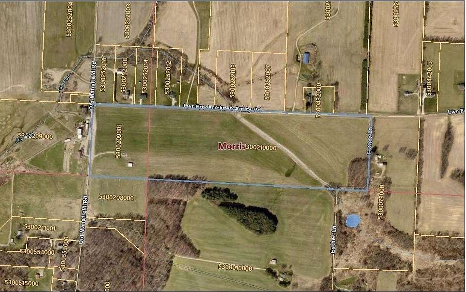 49.3 Acres of Land for Sale in Fredericktown, Ohio