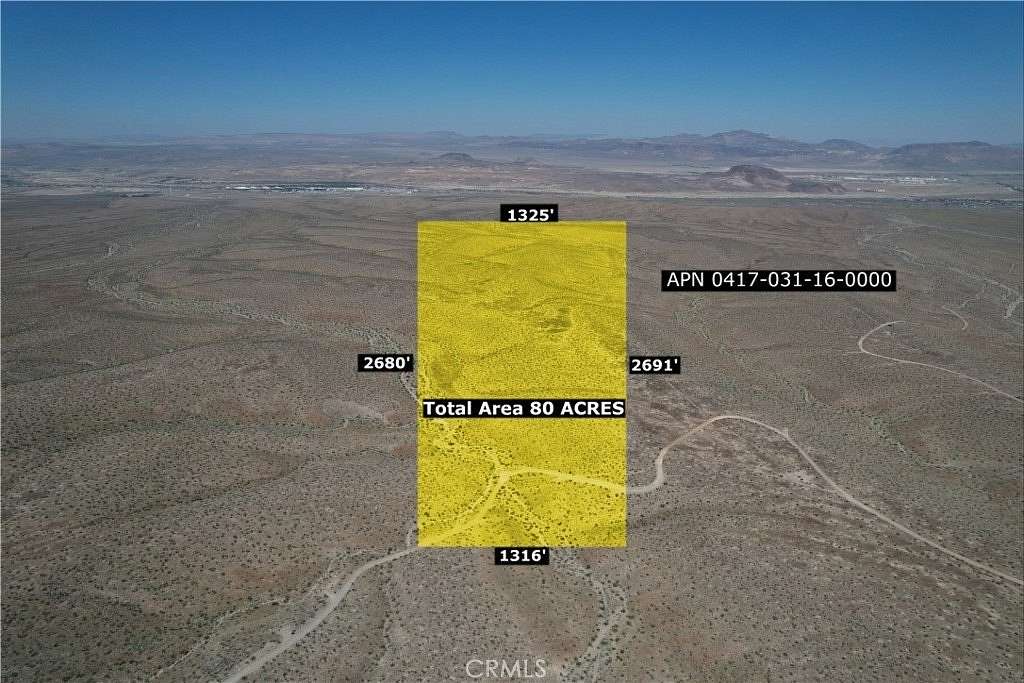 80 Acres of Land for Sale in Barstow, California