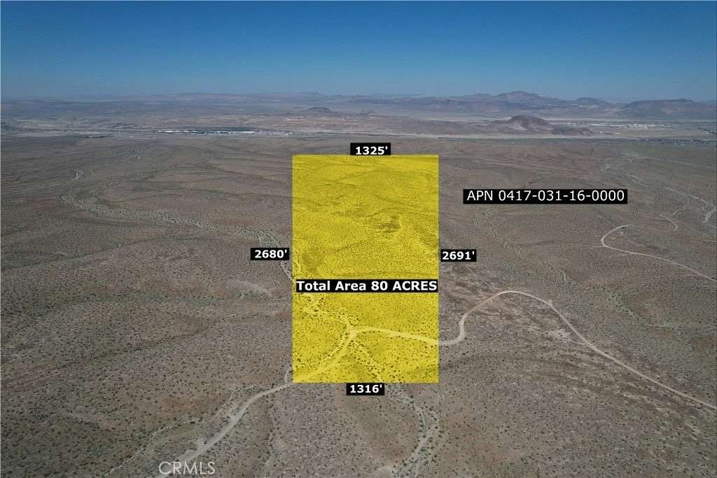 80 Acres of Land for Sale in Barstow, California