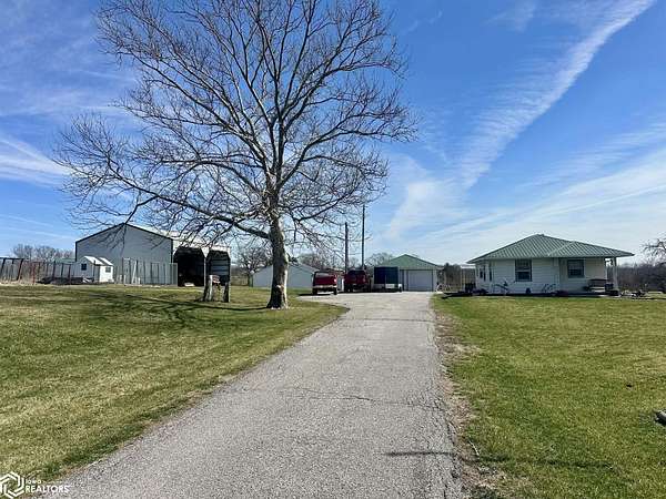 11.5 Acres of Land with Home for Sale in Bloomfield, Iowa