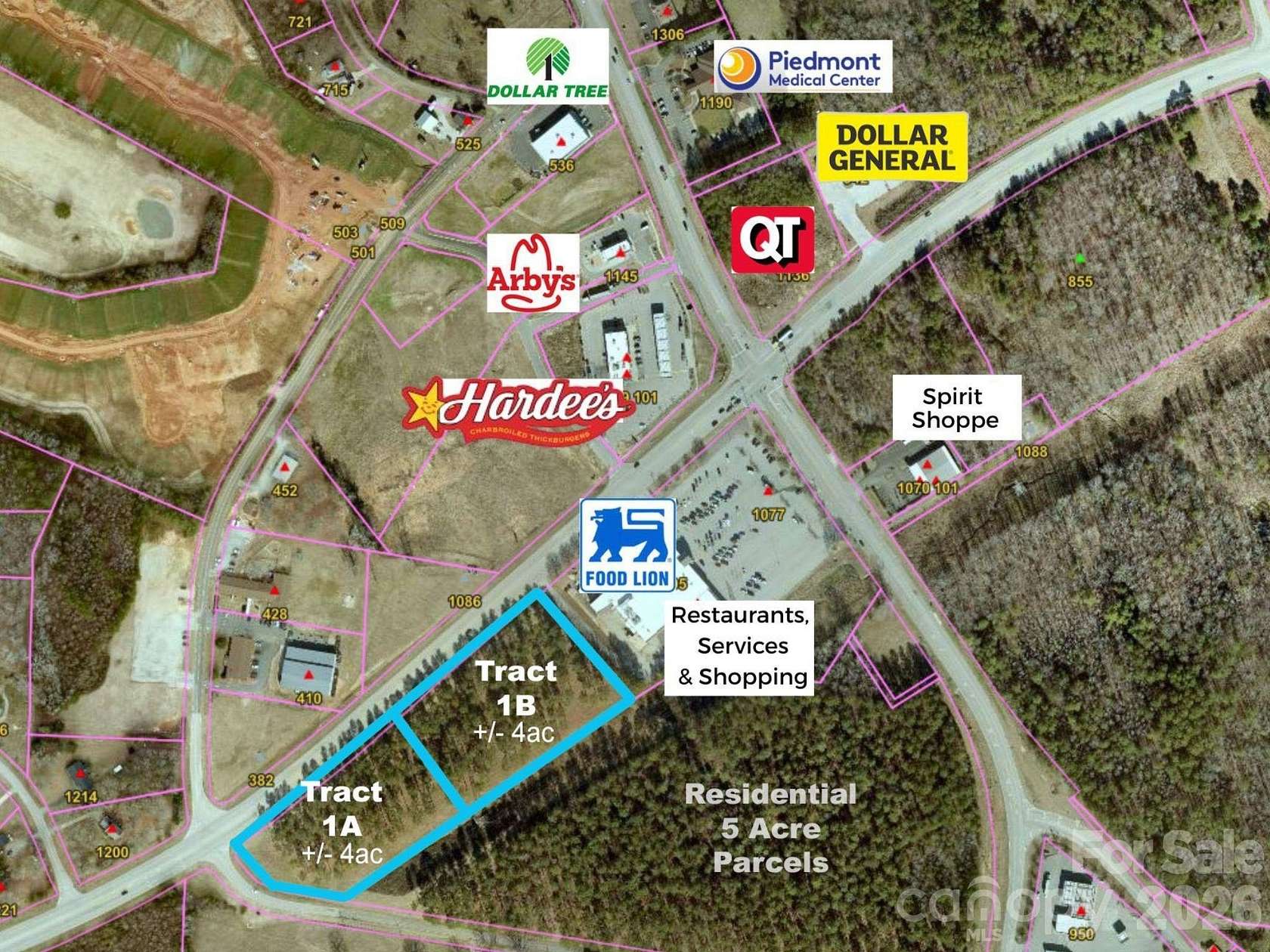 4.2 Acres of Mixed-Use Land for Sale in York, South Carolina
