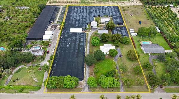 4.73 Acres of Land with Home for Sale in Homestead, Florida