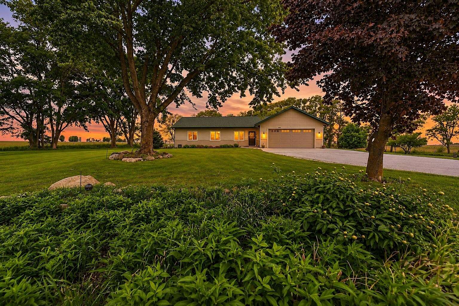 5.55 Acres of Land with Home for Sale in Nevada, Iowa