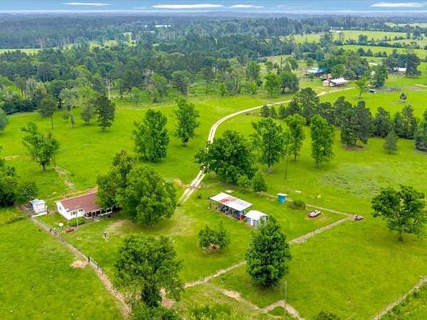37.4 Acres of Recreational Land with Home for Sale in Groveton, Texas