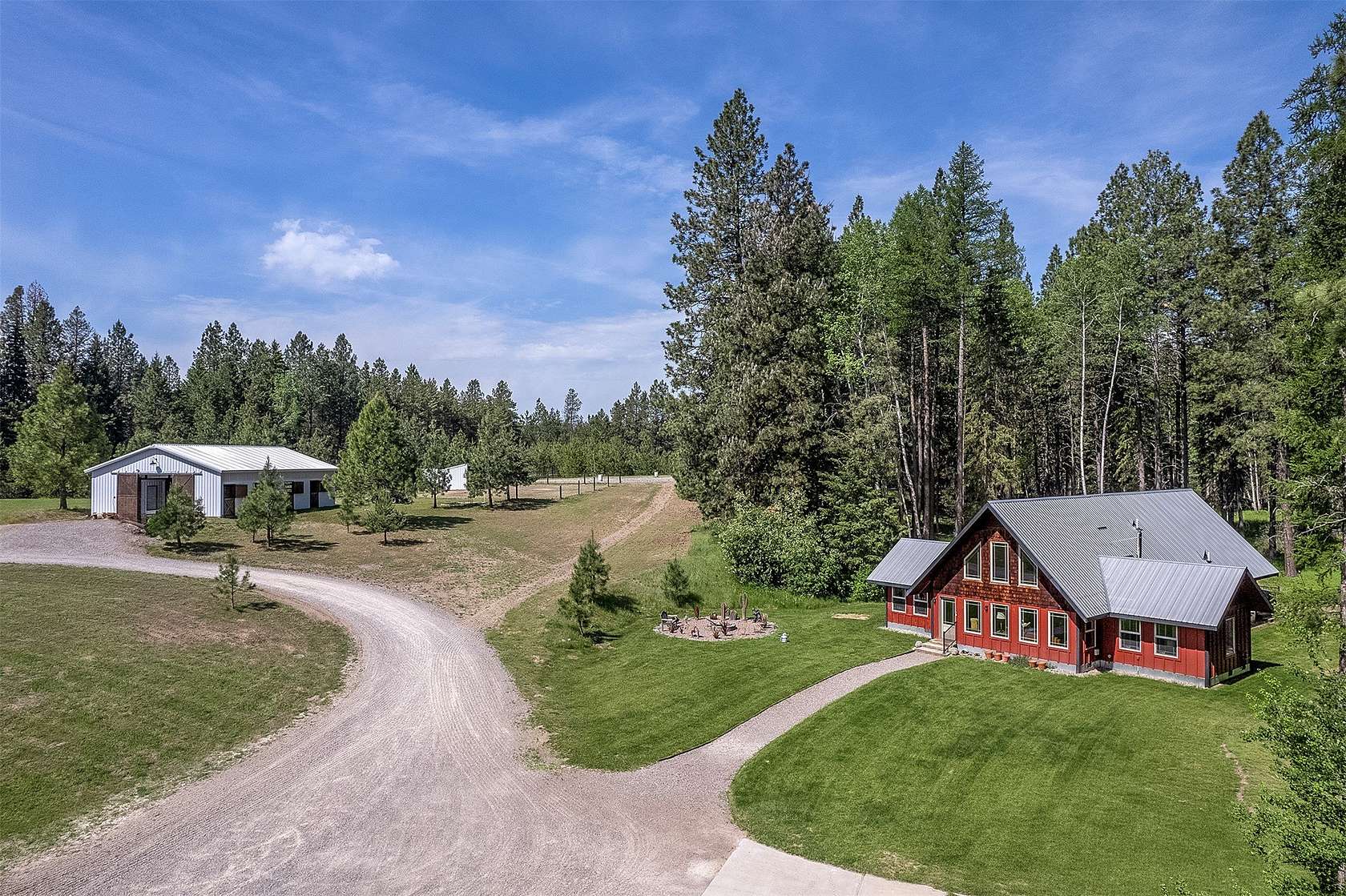 10 Acres of Land with Home for Sale in Bigfork, Montana