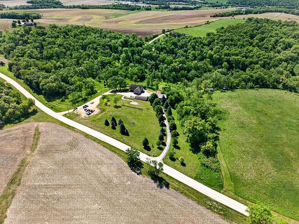 9.78 Acres of Land with Home for Sale in Darlington, Wisconsin
