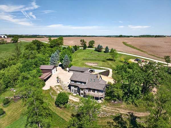 9.78 Acres of Land with Home for Sale in Darlington, Wisconsin