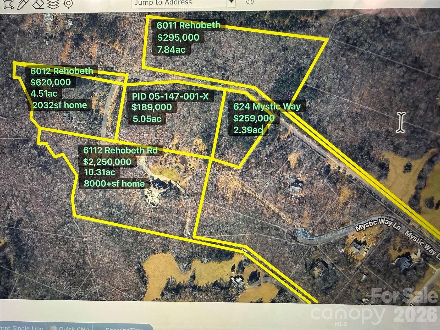 7.84 Acres of Residential Land for Sale in Waxhaw, North Carolina