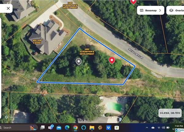 0.47 Acres of Land for Sale in Vestavia Hills, Alabama