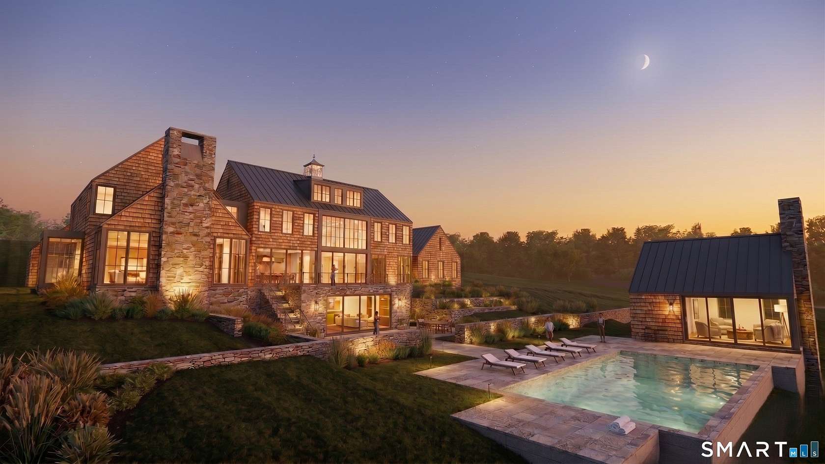 4 Acres of Land with Home for Sale in Greenwich, Connecticut