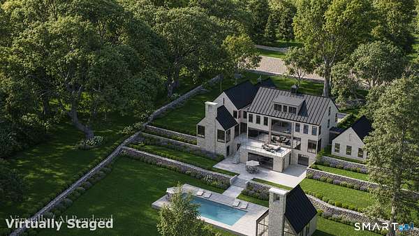 4 Acres of Land with Home for Sale in Greenwich, Connecticut