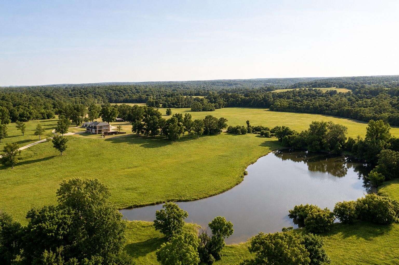 235 Acres of Recreational Land with Home for Sale in Willard, Missouri