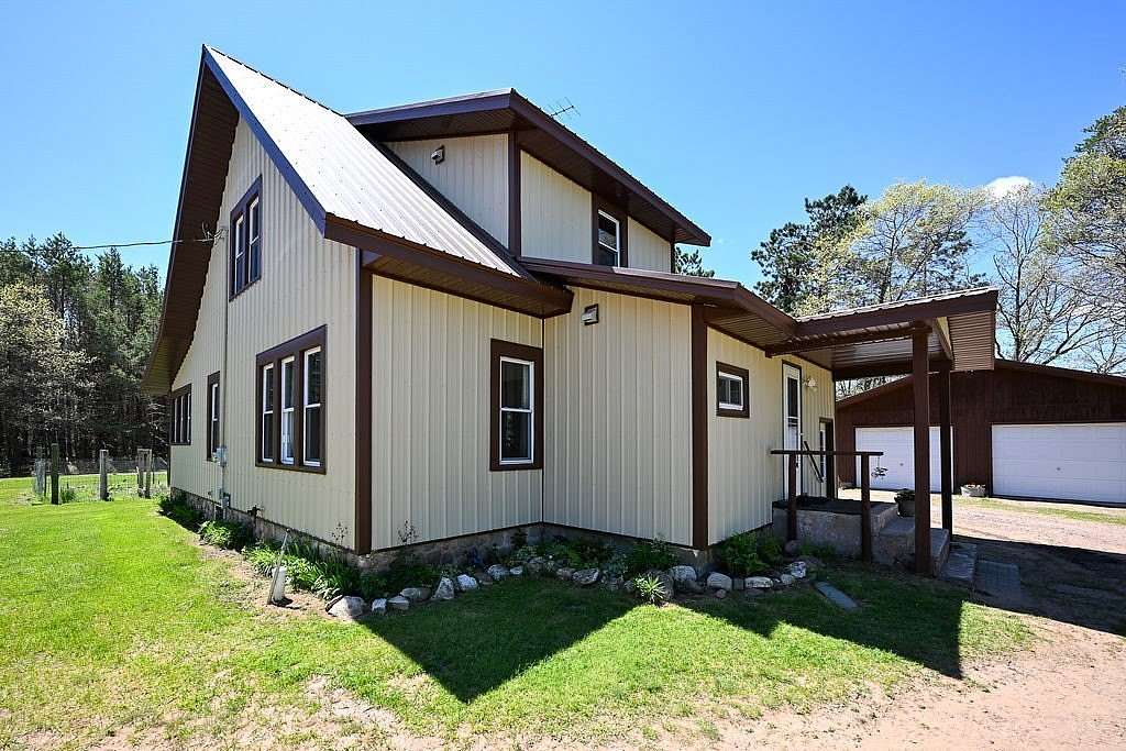 8.76 Acres of Land with Home for Sale in Trego, Wisconsin
