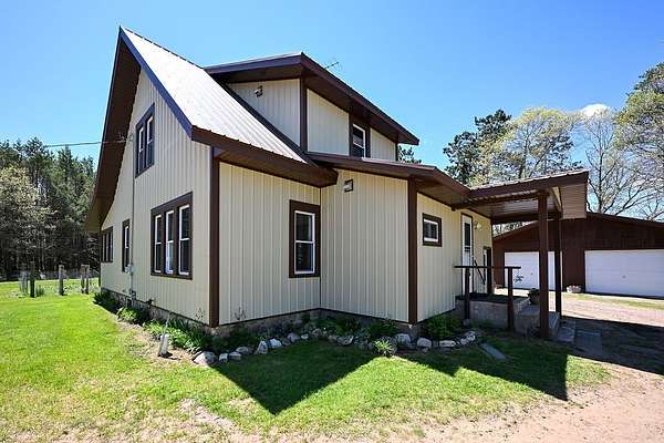 8.76 Acres of Land with Home for Sale in Trego, Wisconsin