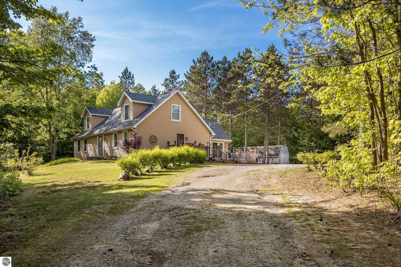10 Acres of Land with Home for Sale in Thompsonville, Michigan