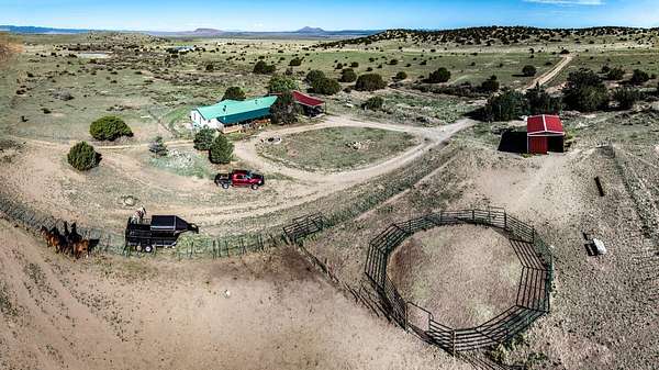 80 Acres of Agricultural Land with Home for Sale in Magdalena, New Mexico