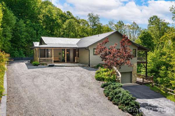 6.77 Acres of Land with Home for Sale in Mars Hill, North Carolina